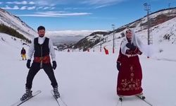 Palandöken’de renkli görüntüler