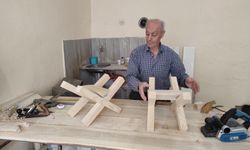 80 Yaşındaki Ahşap Ustası, 70 Yıldır Baba Mesleğini Sürdürüyor