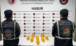 Habur’da ayakkabı içerisinde 41 kilo altın ele geçirildi