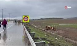 Kontrolden çıkan askeri araç devrildi: 10 asker yaralandı