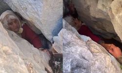 Film gibi olay: Yaşlı kadın düştüğü kayalıkların arasında 1 gün sonra bulundu
