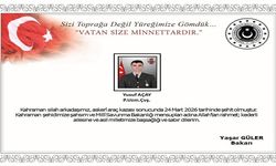 MSB Duyurdu: Ağrı’daki Askeri Araç Kazasında 1 Asker Şehit Oldu