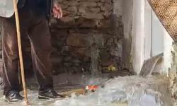 Bahçesaray dağlarında çığ merkezinden sel