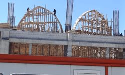 Van’da Tarihi Hz. Ömer Camii’nde kubbe yapımına geçildi