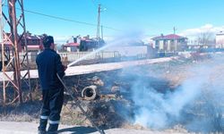 Van’da anız yangını