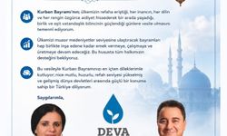Deva Partisi Genel Merkez Kadın Çalışmaları Başkan Yardımcısı Afet Kuşman Özkaçmaz'dan Kurban Bayramı mesajı