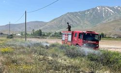 Gevaş'ta Anız Yangınına Hızlı Müdahale