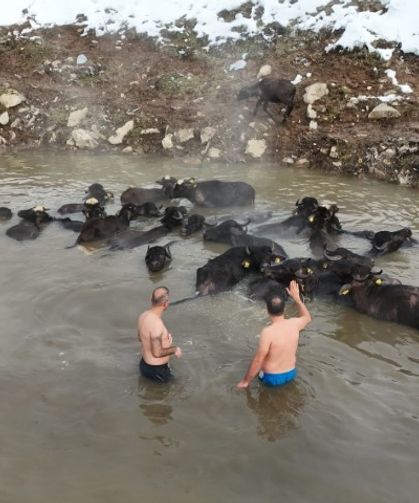Eksi 25 derecede kaplıca keyfi