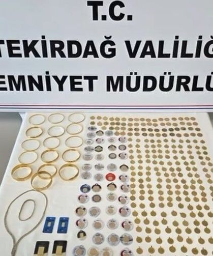 Sahte polis altın dolu çantayla kaçarken yakalandı