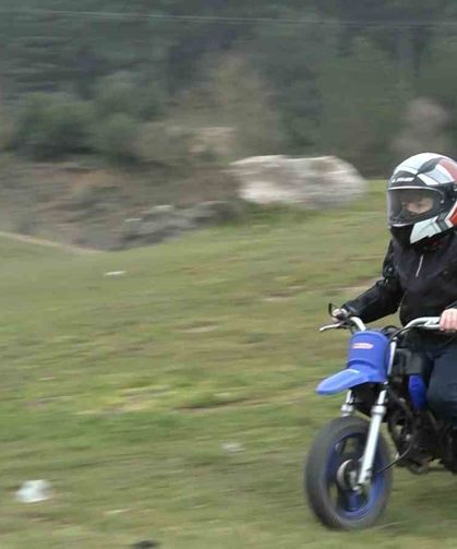 2 yaşında bisiklete binince, hedefini büyüttü