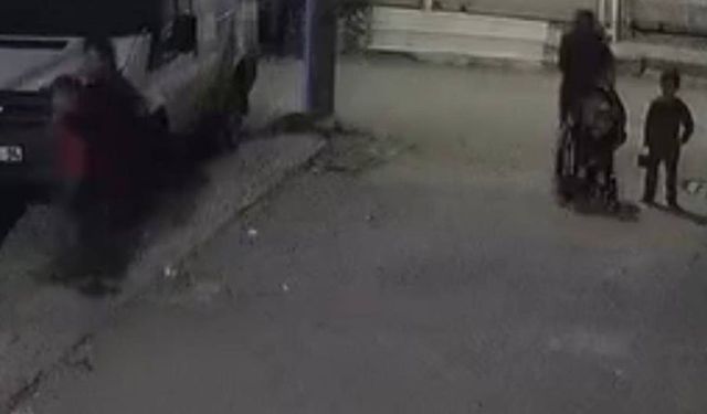 Çocuğa şiddet kamerada: Şüpheli çocuğun kafasını arabaya vurup yere fırlattı