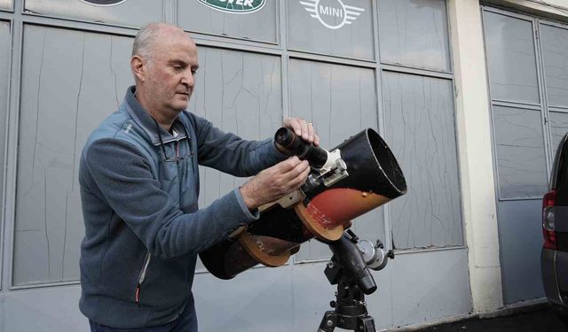 Bursa’da 1 yıllık emeğin ürünü: Güneşin ufuk yolculuğu tek karede