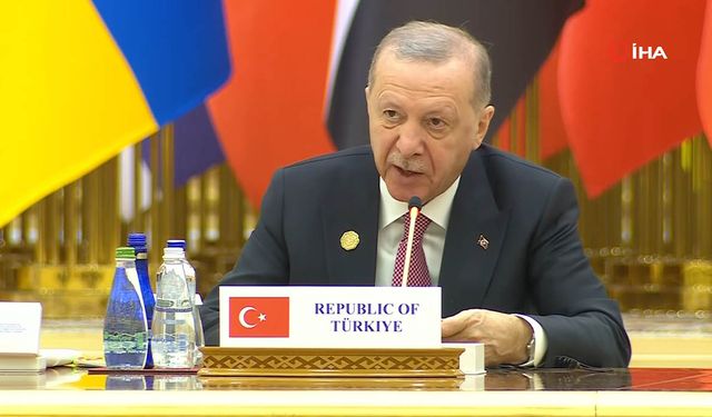 Cumhurbaşkanı Erdoğan, Uluslararası Barış Forumu’nda Filistin’e Destek Çağrısı Yaptı
