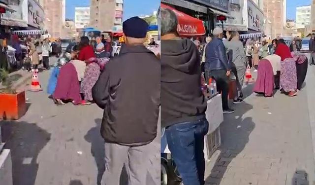 Adana'da kadınlar sokak ortasında kavga etti