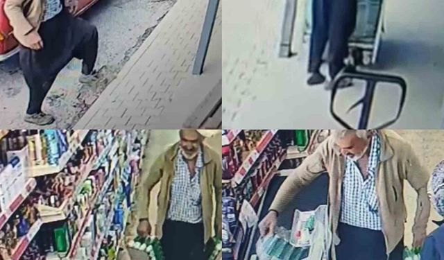 Çamurlu ayakkabısını çıkardı, çorapla markette alışveriş yaptı