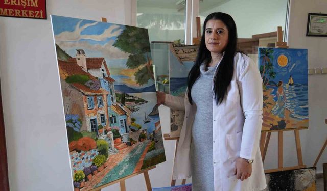 Resimle hayata yeniden tutundu