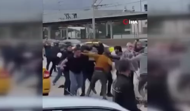 Bursa’da savaşı andıran kavga kameraya yansıdı