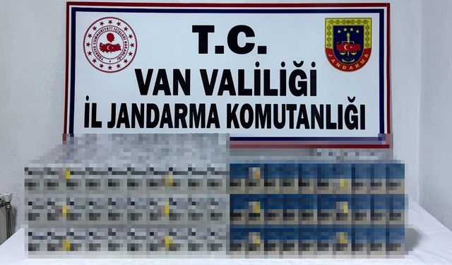 Van’da bin 500 paket kaçak sigara ele geçirildi