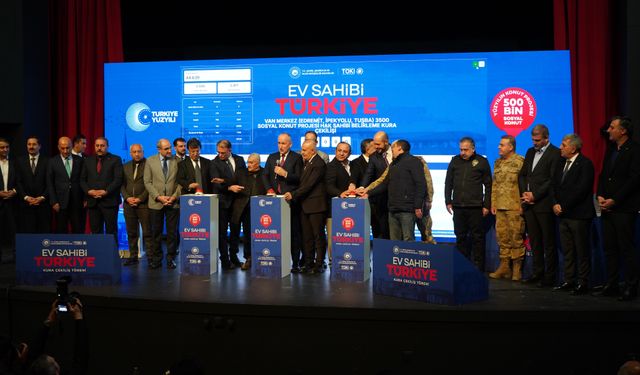 Van’da 6 bin 803 sosyal konutun hak sahipleri kura ile belirlendi