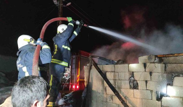 Van’da korkutan ahır yangını