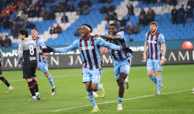 Trabzonspor, Fatih Karagümrük'ü sahasında 3-1 mağlup etti
