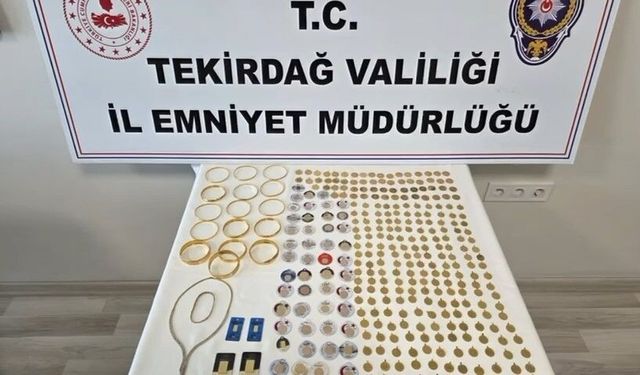 Sahte polis altın dolu çantayla kaçarken yakalandı