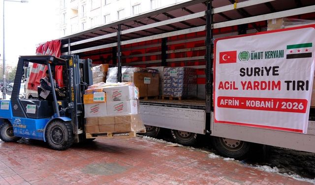 Van’dan Afrin ve Kobani bölgelerine insani yardım eli