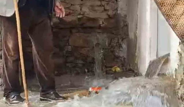 Bahçesaray dağlarında çığ merkezinden sel