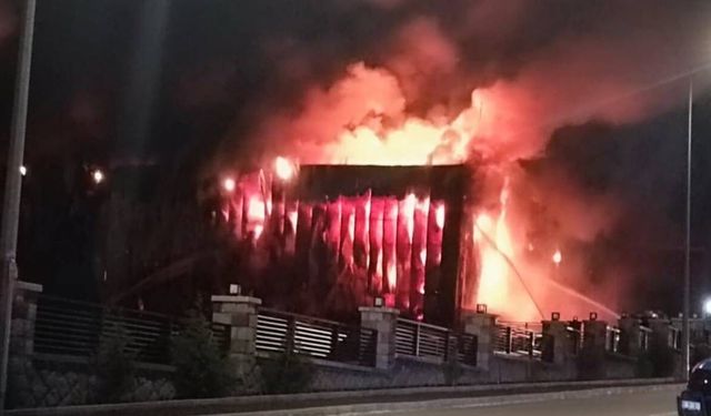 Ankara’da fabrika yangını