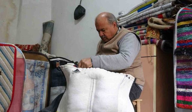 45 yıllık semerci ustası mesleğini yaşatmaya çalışıyor