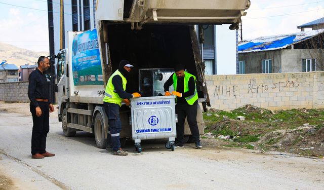 İpekyolu’nda 550 yeni çöp konteynırı dağıtıldı
