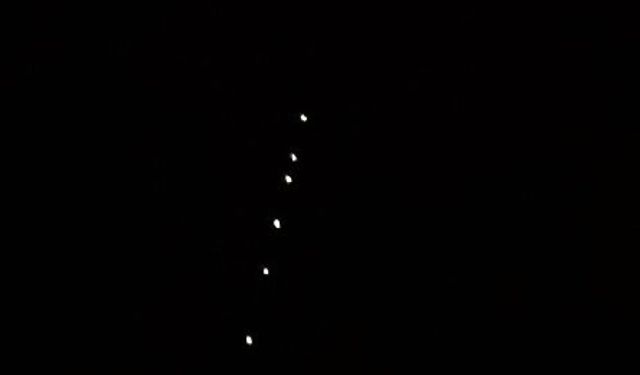 Erzincan'da görülen Musk’ın Starlink uyduları heyecana neden oldu