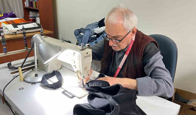 Ziver usta 63 yıldır terzilik mesleğini sürdürüyor