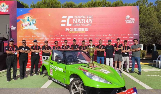 Türk öğrencilerin tasarladığı elektrikli araç ’Ecogreen’ Türkiye birincisi oldu