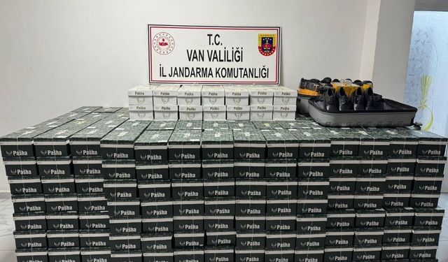 Van’da 799 çift kaçak ayakkabı ele geçirildi