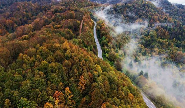 Sisler altındaki Çam Dağı hayran bıraktı