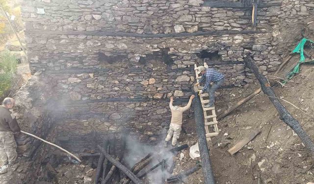 Bahçesaray'da yangın!