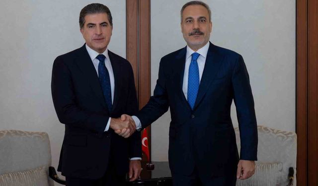 Bakan Fidan, IKBY Başkanı Barzani ile görüştü