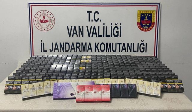 Van’da yakalaşık 2 bin paket kaçak sigara ele geçirildi