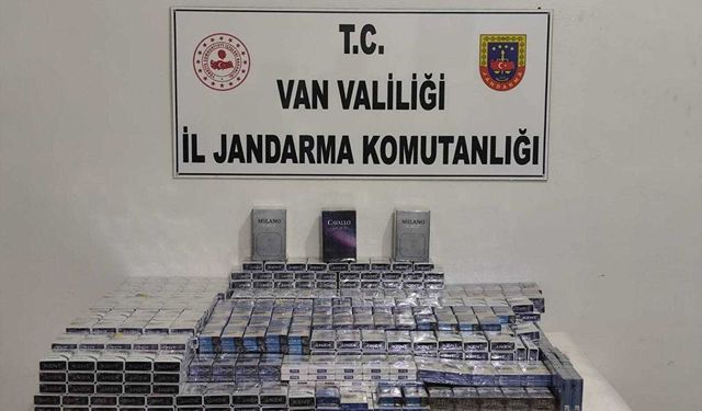 Van’da yol kontrolünde 952 paket kaçak sigara ele geçirildi