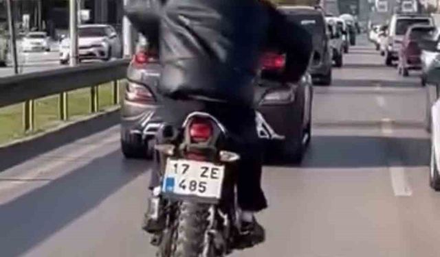 Bursa'da trafikte ilginç anlar!