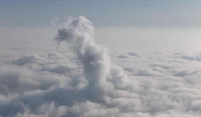 İstanbul’da masalsı sis manzaraları havadan görüntülendi