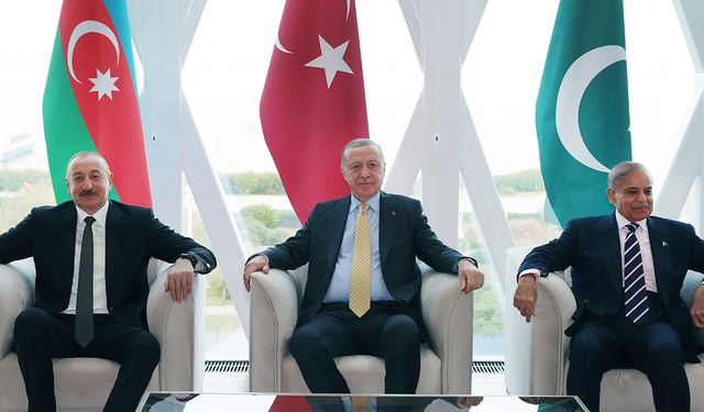 Cumhurbaşkanı Erdoğan, Aliyev ve Şerif ile görüştü