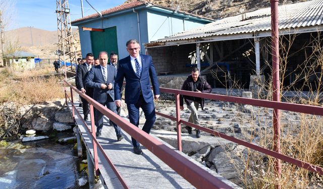 Vali Balcı, Gürpınar’daki Bejingir Su Kaynağında İncelemelerde Bulundu