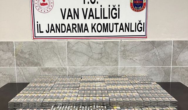 Van’da binlerce paket kaçak sigara ele geçirildi