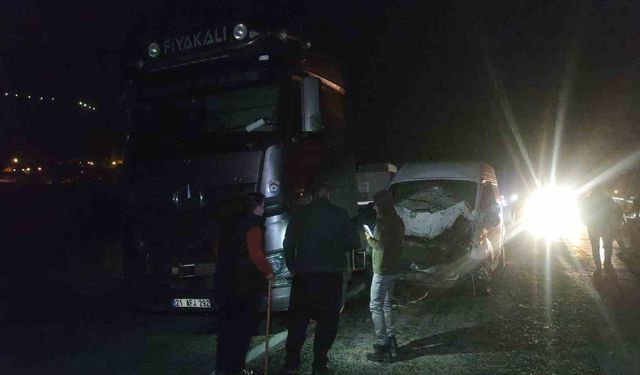 Van’da minibüs ve otomobil ineğe çarptı: 2 kişi yaralandı, inek telef oldu