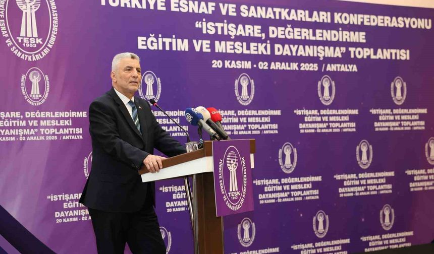 TESK Başkanı: Vergi sisteminde adalet sağlanmalı