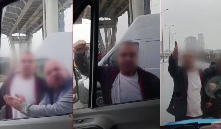 Trafik tartışmasında şiddet: Minibüs camı yumruklandı