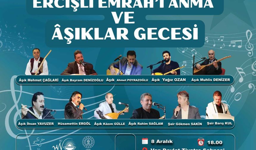 Van’da âşıklar gecesi düzenleniyor