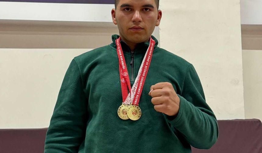 Gevaşlı öğrenciden çifte şampiyonluk